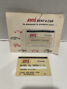 Vintage AVIS Executive Credit Card