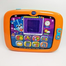 VTech First Tablet Light-Up Baby Touch Tablet Orange 9 months LED Screen 8x5"