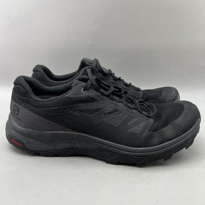 Salomon OUTline GTX Hiking Shoes Men Size 9 Black GORE-TEX Comfort Sneakers