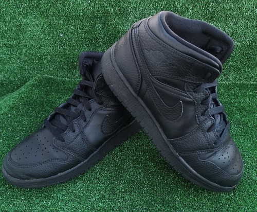 Nike Air Jordan 1 Mid Triple Black UK 6 - Bild 1 von 12