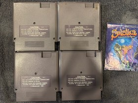 Lotto giochi NES Dragon Spirit Castlequest Solstizio Immortale con manuale