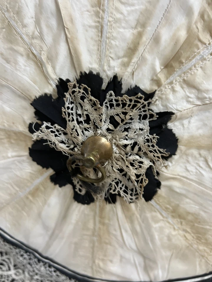 DE COLECCIÓN Parasol Mujer Antiguo 1870-1890, Francia Foto 3 de 4