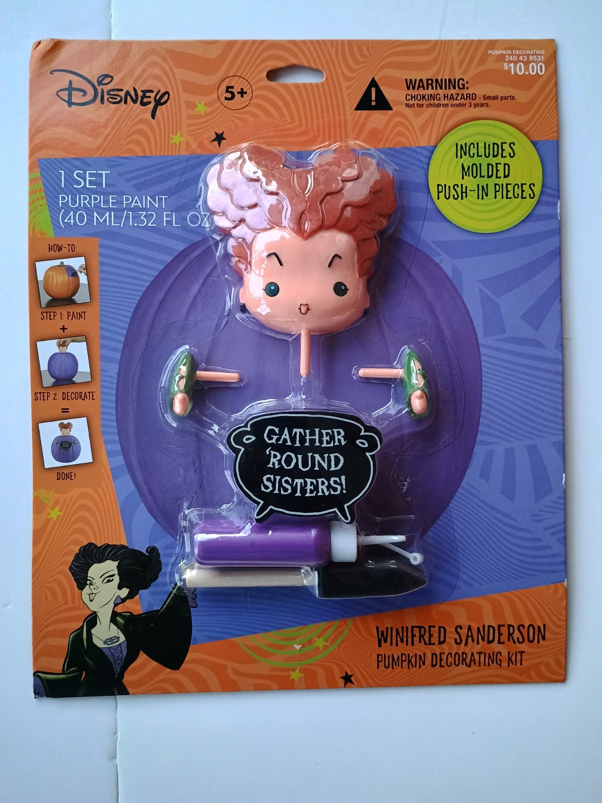 Pocus Course Disney Gemmy Hocus Pocus Winifred Sanderson Pumpkin Decorating Kit ...