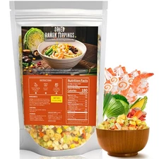 Dried Ramen Toppings-Dehydrated Vegetables & Seafood Mix Instant Ramen Toppin...