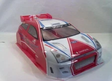FORD FOCUS WRC 1/8 SCALE GT CLEAR RC CAR BODY - 0163 TRAXXAS SLASH HOBAO VTE GTS