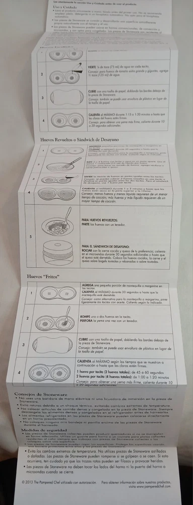 Pampered Chef Stoneware Egg Cooker Microwave #1372 Poached,  Fried, Scrambled