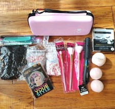 Lot of Miscellaneous Beauty Personal Care Products Including Travel Case
