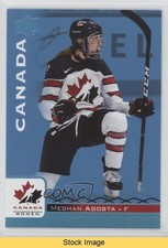 2017 Upper Deck Team Canada Juniors Blue Spectrum Meghan Agosta #33 READ 3vx