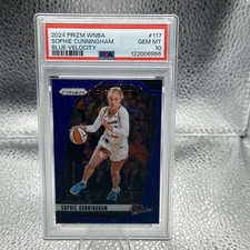 2024 Panini Prizm WNBA - Sophie Cunningham 117 Blue Velocity Prizm PSA GEM MT 10