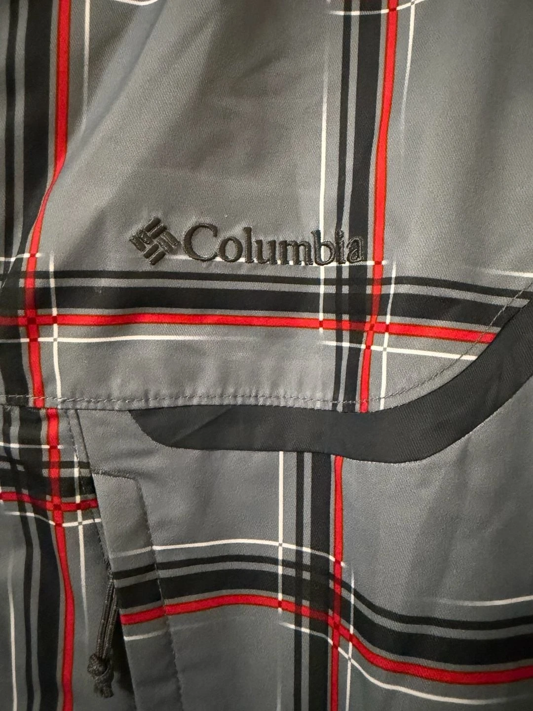 Columbia Whirlibird Interchange 3-in-1 Jacket Grey Plaid XL image 3