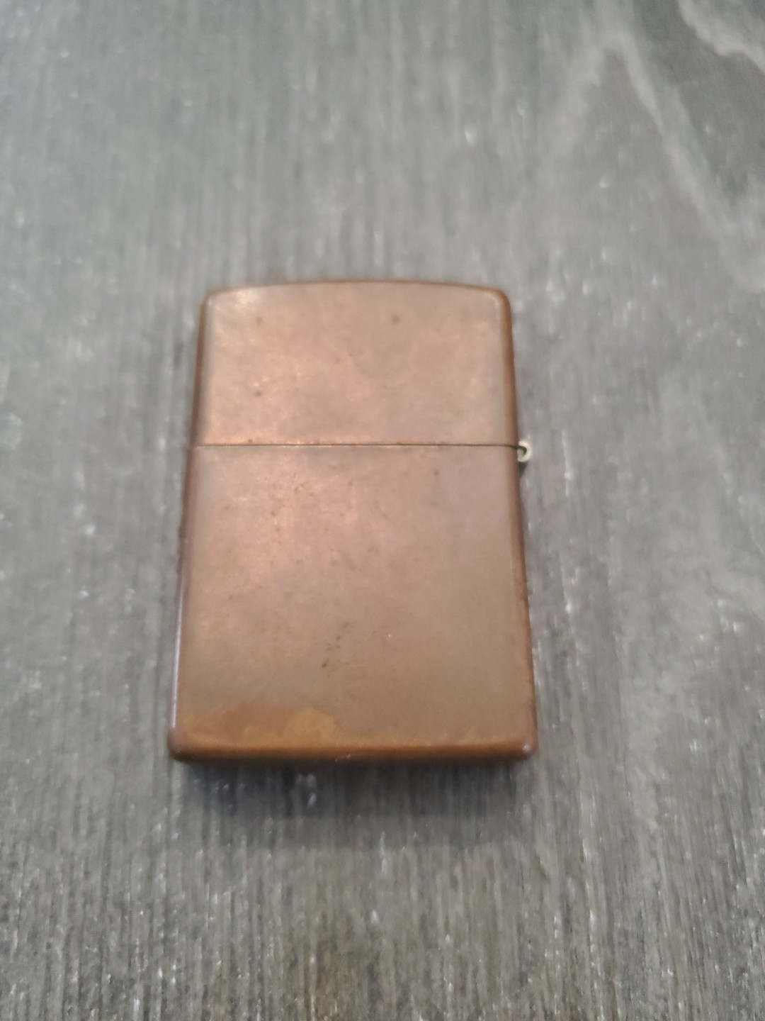 Zippo Solid Copper Lighter D 03 (2003) Made in USA Bradford PA Original