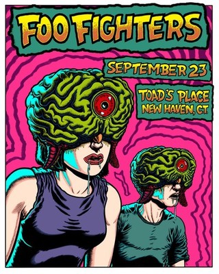 Foo Fighters September 23th 2025 Toad's Place New Haven, C.T Posster