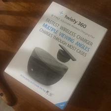 Tylt Twisty 360 Wireless Charger Qi with Multiple Viewing Angles (QITWST360GY-T)
