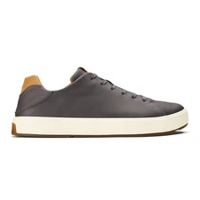 OLUKAI Lae'ahi Li 'ILI Men's Waterproof Leather Sneaker - 10455 - Stone - 11
