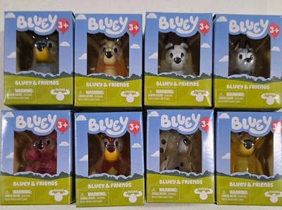 Bluey & Friends Bingo Muffin Socks Coco Rusty Chloe Lucky Figures 8pc  Box Lot !