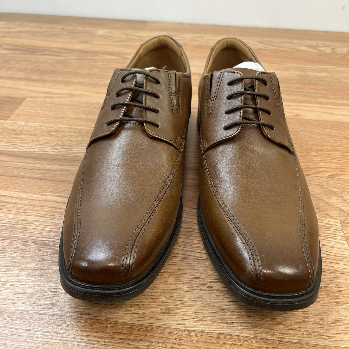 Clarks Tilden Walk Dark Tan Leather Dress Shoes‎ Men\'s Size 12 NEW Amazon.com | Clarks Men main image 2