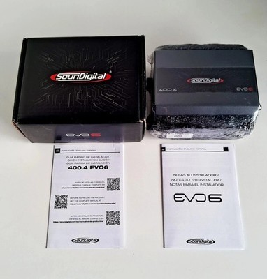 Soundigital 400.4 EVO 6.0 4-Channel Digital Amplifier   400W RMS   4 Ohm