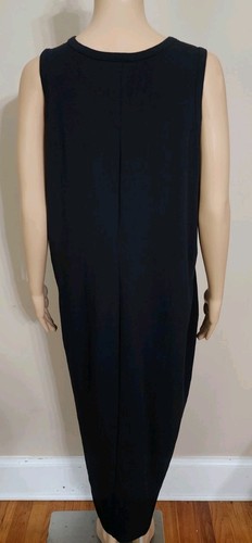 Maxi Vestido Universal Standard Para Mujer Mediano Negro Sin Mangas Correas Anchas - Imagen 3 de 6