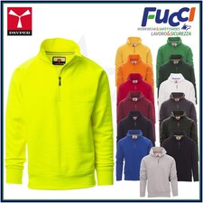 Felpa Uomo Con Mezza Zip Senza Cappuccio in Cotone da Lavoro Invernale Payper 