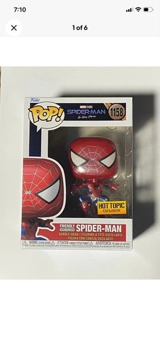 Funko Pop!  *Friendly Neighborhood SPIDER-MAN #1158 Metallic Hot Topic exclusive