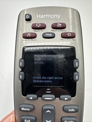 Logitech Harmony 650 Infrared All in One Remote Control, Universal Remote 
