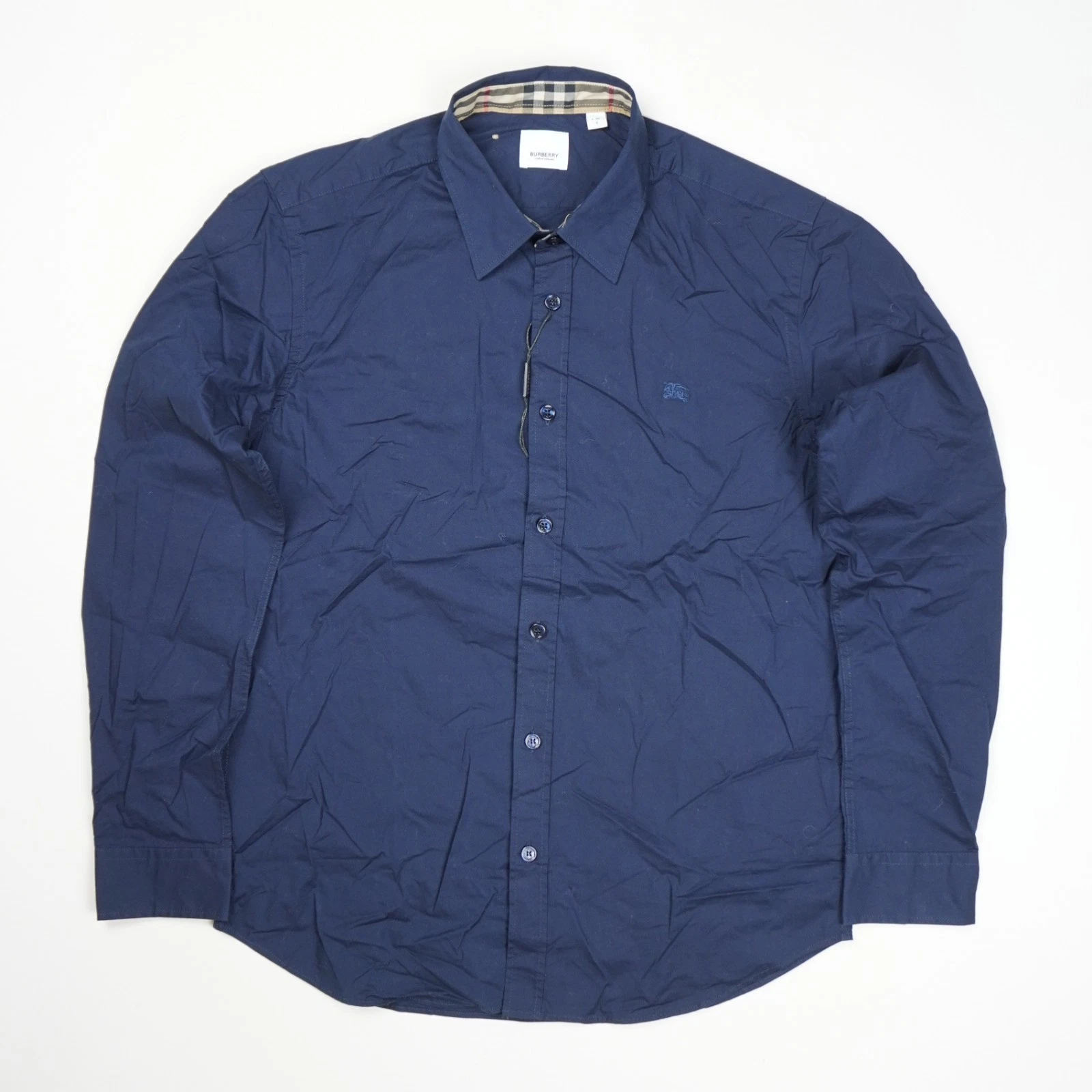 Burberry Men's Cambridge Long Sleeve Shirt L Navy