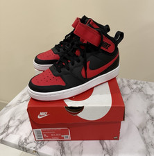 Nike Court Borough Mid 2 GS Mid-Top Sneaker Red/Black Youth 5Y CD7782-003