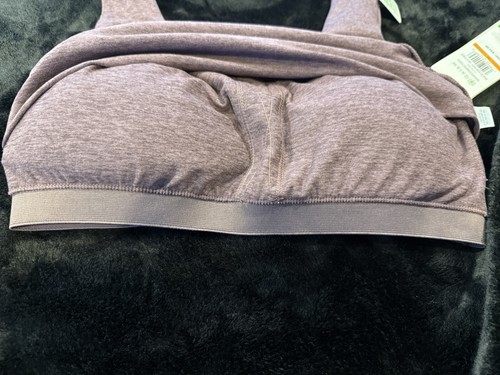 Neu mit Etikett Gaiam Flow Sport-BH Damen meliert abnehmbare Pads Medium Impact Medium - Bild 7 von 7