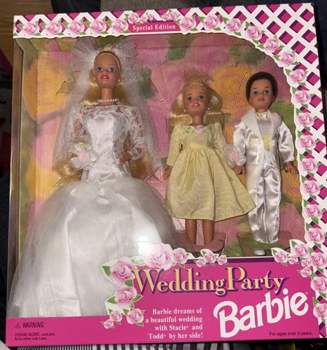 Wedding Party Barbie Stacie & Todd Gift set Special Edition 1994 #13557 Vintage