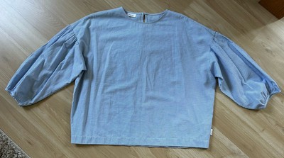 Marc OPolo Bluse/Shirt, M, blau/weiß