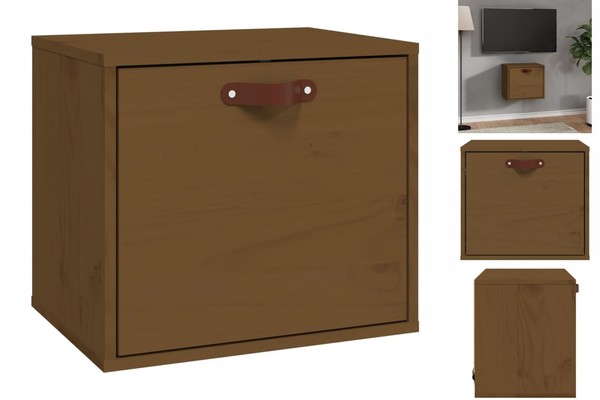 Wandschrank Honigbraun 40X30X35 Cm Massivholz Kiefer-image