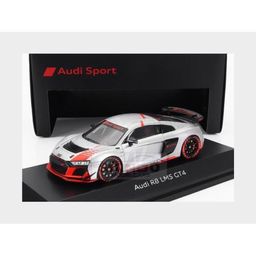 1:43 SPARK Audi R8 Lms Gt4 #0 Presentation 2023 Silver Red Black 5022200331 Mode - Picture 2 of 2