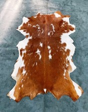 Icelandic Goat Skin, Natural Rustic Animal Hide Pelt, Spotted Nordic Rug Organic