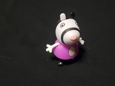 Zoe Zebra - Vintage 2003 Jazwares ABD eOne Peppa Pig 2.25'' Toy Figure