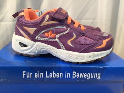 Kinder Sneaker UK Größe 7,5 / EU 25 LICO Sportschuh Bob VS lila / lachs