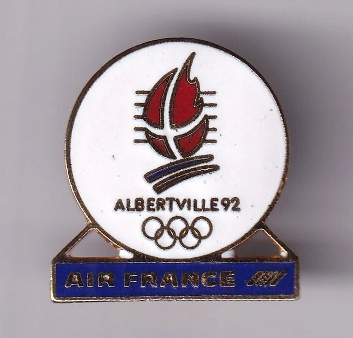 RARE PINS PIN'S .. OLYMPIQUE OLYMPIC ALBERTVILLE 1992 AIRLINES AIR FRANCE ~25 - Photo 1/1