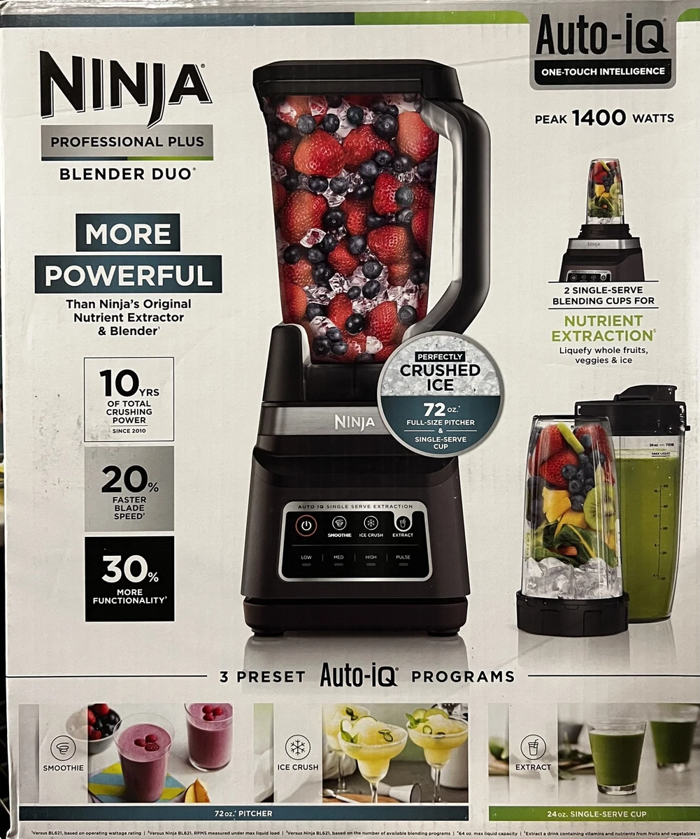  Ninja Professional Plus Blender Duo - with Auto-iQ: Home &  Kitchen