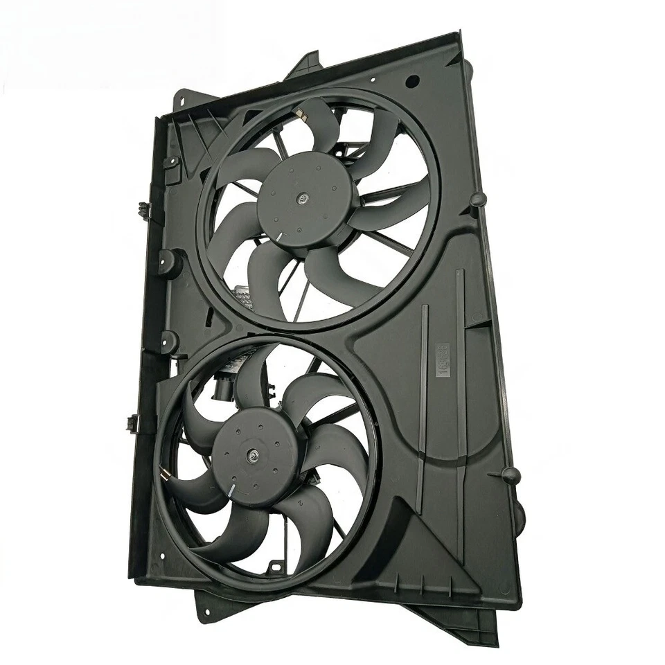 Radiator Condenser Cooling Fan Assembly For 2010-2012 Ford Flex Lincoln MKT Foto 3 de 4