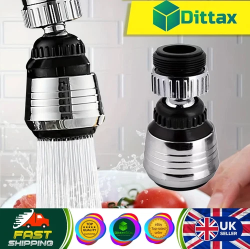 360° Rotate Swivel Water Saving Tap Aerator Diffuser Faucet Nozzle Filter UK