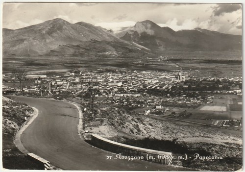 AVEZZANO - L'AQUILA - PANORAMA - VIAGG. 1955 -61616-