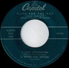 June Christy - Gone For The Day 0 7", EP Capitol Records 902 EAP 3-902 Very Good
