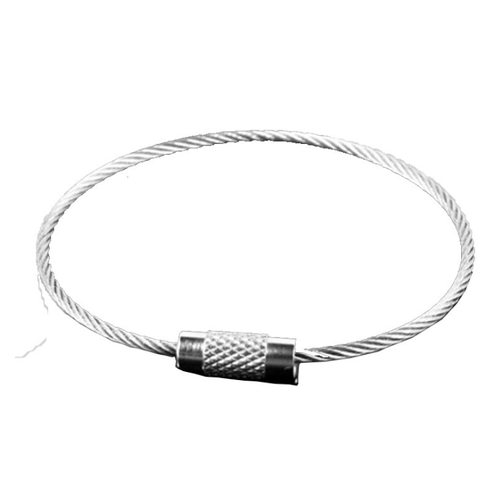 10Pcs Wire Rope Key Chain Stainless Steel Wire Keychain Carabiner Cable ...