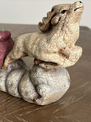 VTG Retired Midwest of Cannon Falls Santa Sleigh and Reindeer Christmas Figurine - Picture 10 of 24