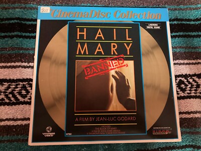 Jean Luc Godard Hail Mary Laserdisc Vintage Banned Film French Cinema