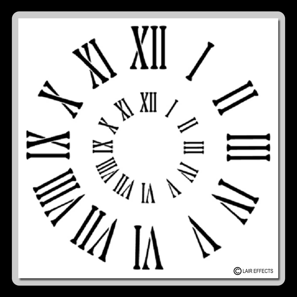 Clock Face Roman Numerals