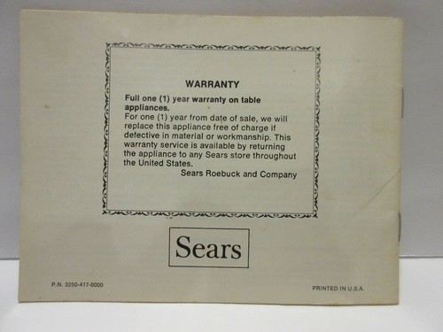 Sears Easy Serve Slow Cooker Booklet Cookbook 1970s - Picture 2 of 3