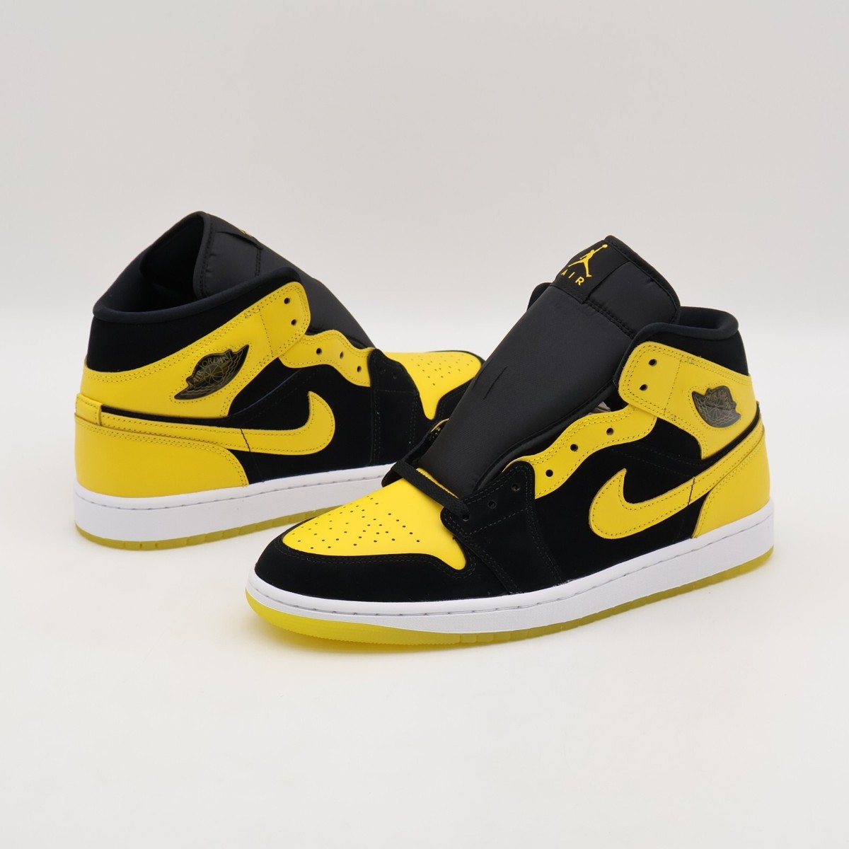 HJ6654-071 Nike Air Jordan Mid Black Varsity Yellow (Men's