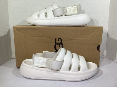 UGG Women s Size 8 EU 39 Bright White Sport Yeah Sandals AJ-61