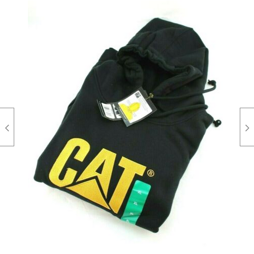 Caterpillar Heavy Machinery Equipment Logo Hoodie Sweatshirt Pullover XL SCHWARZ - Bild 4 von 4