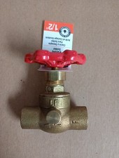 Stop Waste Valve, Lead-Free Brass, Copper x Copper, 1/2-In.